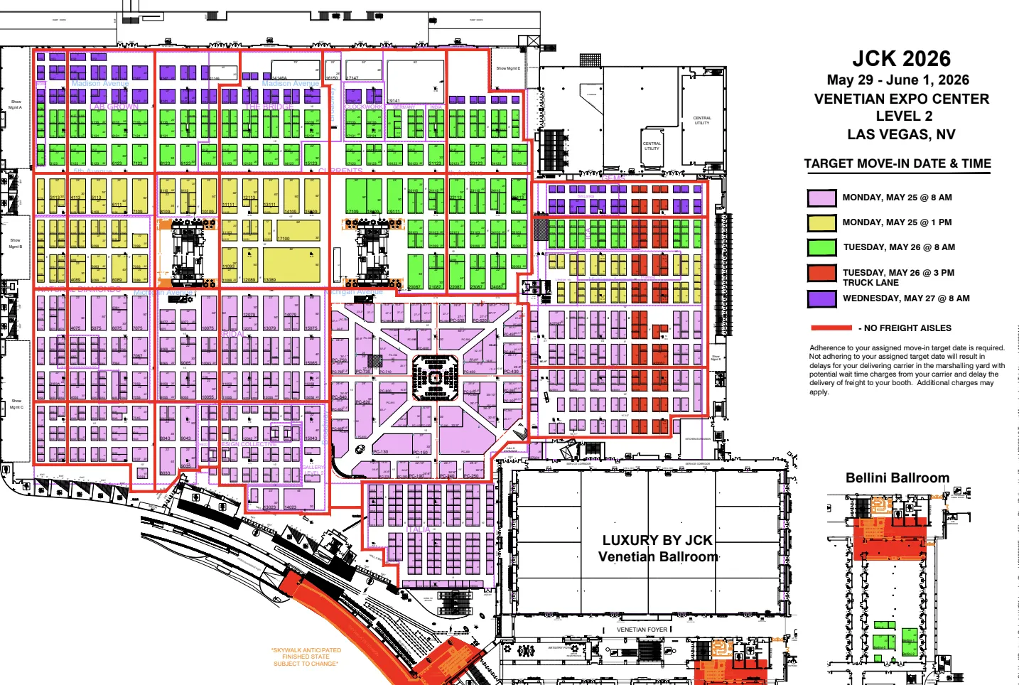 JCK 2026 booth floor plan